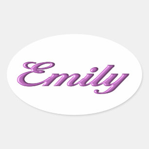 Emily sticker naam