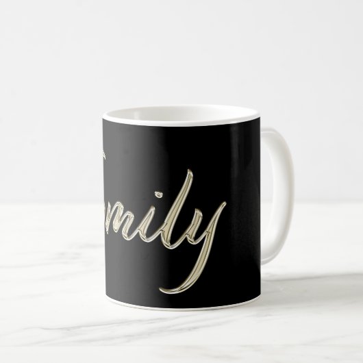 Emily white gold Handwriting Tasse Kaffeetasse Koffiemok (Voorkant rechts)