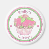 Emily's Kitchen Roos CupCake Magnet (Voorkant)