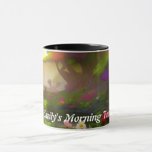 Emily's Morning Tea Gepersonaliseerd Mok (Midden)