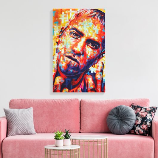 Eminem Abstract Canvas Afdruk (Insitu (Woonkamer))