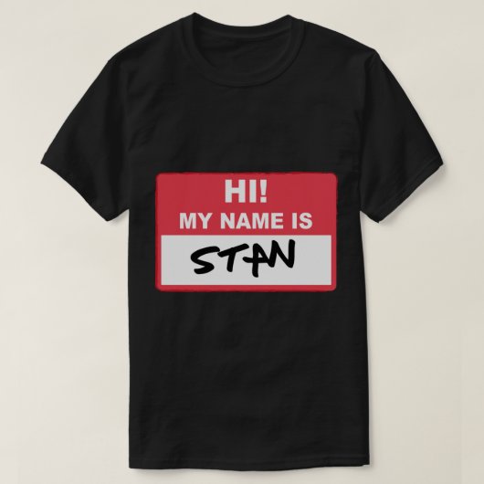 Eminem - Hallo mijn naam is Stan Essential T-Shirt (Design voorkant)