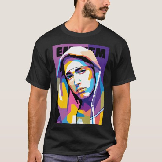 Eminem in WPAP Style funny T-shirt (Voorkant)