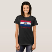 Eminence Missouri USA Flag Souvenir T-shirt (Voorkant volledig)