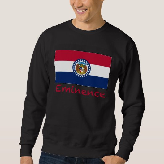 Eminence Missouri USA Flag Souvenir Trui (Voorkant)