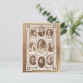 Eminente vrouwen briefkaart (Staand voorkant)