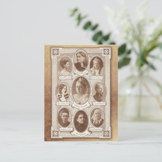 Eminente vrouwen briefkaart (Staand voorkant)