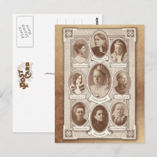 Eminente vrouwen briefkaart (Voorkant / Achterkant)