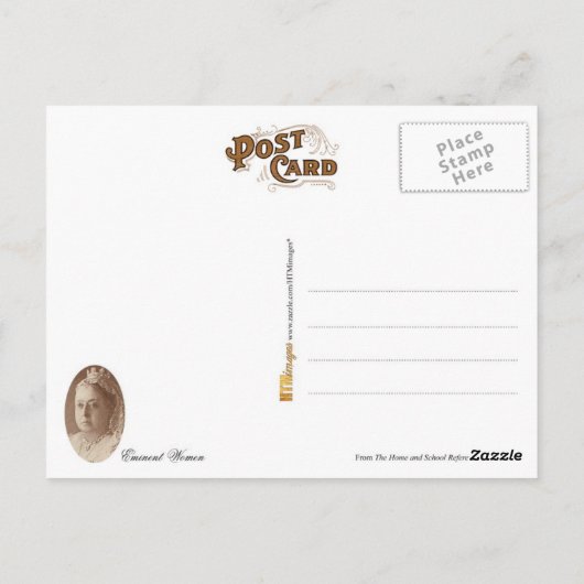 Eminente vrouwen briefkaart (Achterkant)