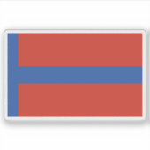 Emiraat van Abdelkader of Mascar vlag, Algerije Sticker (Voorkant)