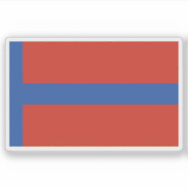 Emiraat van Abdelkader of Mascar vlag, Algerije Sticker