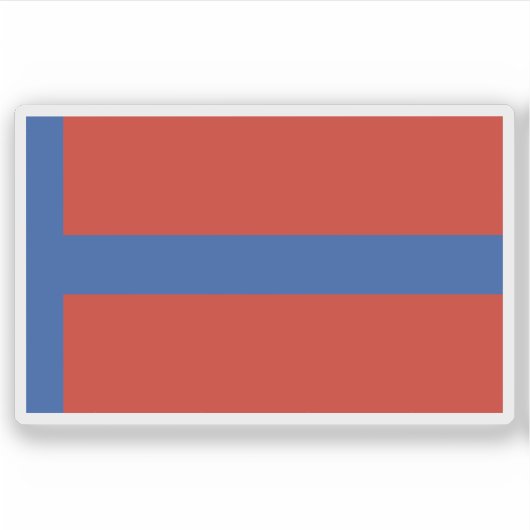 Emiraat van Abdelkader of Mascar vlag, Algerije Sticker (Voorkant)