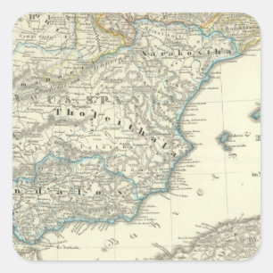 Emiraat van Cordoba tot de vernietiging Vierkante Sticker
