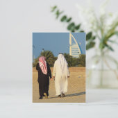 Emirate Dubai Burj al-Arab Sheikh strand emirati Briefkaart (Staand voorkant)