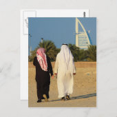 Emirate Dubai Burj al-Arab Sheikh strand emirati Briefkaart (Voorkant / Achterkant)