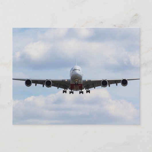 Emiraten Airbus A380 Briefkaart (Voorkant)