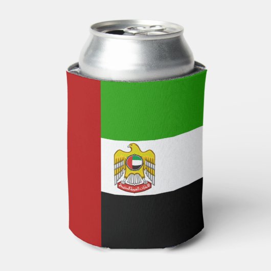 Emiraten vlag-Emblem Blikjeskoeler (Blikje Voorkant)