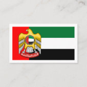 Emirati vlag & embleem, Verenigde Arabische Emirat Visitekaartje (Voorkant)