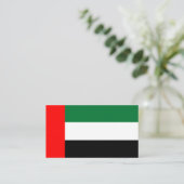 Emirati-vlag, vlag van de Verenigde Arabische Emir Visitekaartje (Staand voorkant)