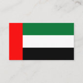 Emirati-vlag, vlag van de Verenigde Arabische Emir Visitekaartje (Voorkant)