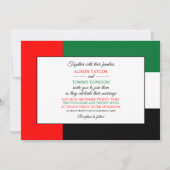 Emirati vlag, vlag van Verenigde Arabische Emirate Kaart (Voorkant)