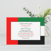 Emirati vlag, vlag van Verenigde Arabische Emirate Kaart (Staand voorkant)