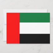 Emirati vlag, vlag van Verenigde Arabische Emirate Kaart (Achterkant)
