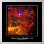 Emissie Nebula NGC 2467 in Constellation Puppis Poster (Voorkant)