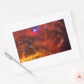 Emissie Nebula NGC 2467 in Constellation Puppis Rechthoekige Sticker (Envelop)