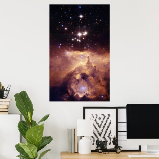 Emissie nebula NGC 6357. Poster (Thuiskantoor)