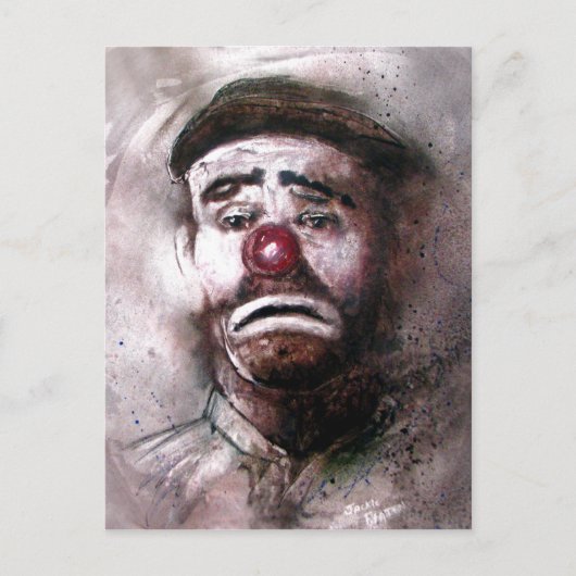 Emit Kelly Clown Art.jpg Briefkaart (Voorkant)