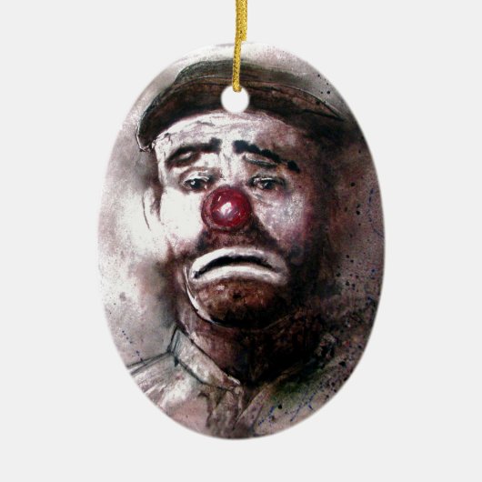 Emit Kelly Clown Art.jpg Keramisch Ornament (Voorkant)