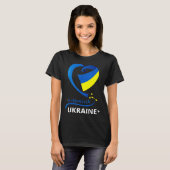 emivsk Ukraine National Flag He Emblem Crest T-shirt (Voorkant volledig)