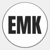 EMK - Emmonak Classic Round Sticker (Voorkant)
