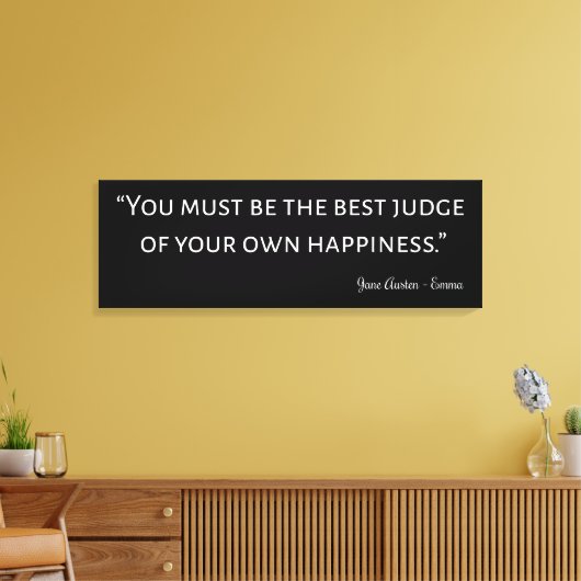 Emma by Jane Austen Quote I Canvas Afdruk (Insitu (Woonkamer))