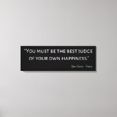 Emma by Jane Austen Quote I Canvas Afdruk (Voorkant)