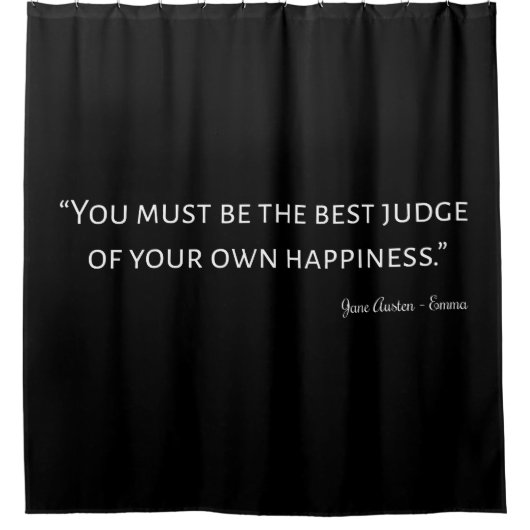Emma by Jane Austen Quote I Douchegordijn (Voorkant)