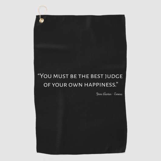 Emma by Jane Austen Quote I Golfhanddoek (Voorkant)
