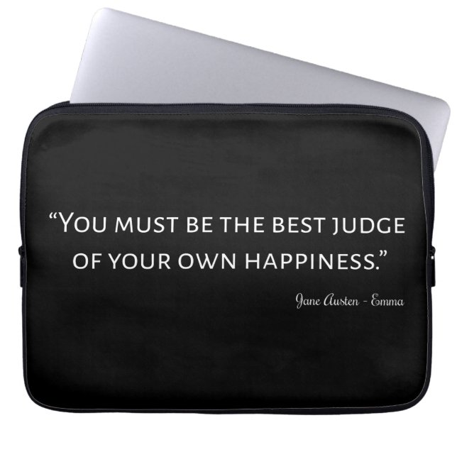 Emma by Jane Austen Quote I Laptop Sleeve (Voorkant)