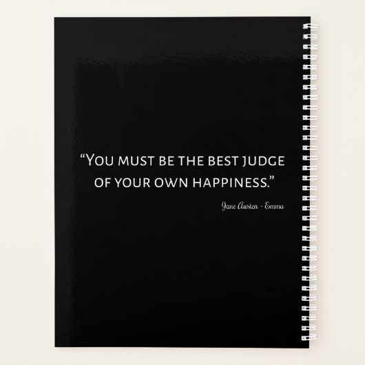 Emma by Jane Austen Quote I Planner (Achterkant)