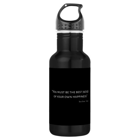 Emma by Jane Austen Quote I Waterfles (Voorkant)