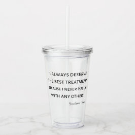 Emma by Jane Austen Quote II Acryl Drinkbeker