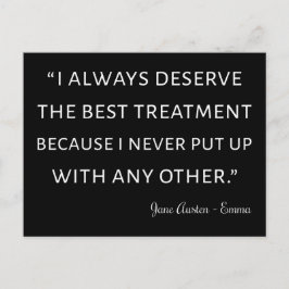 Emma by Jane Austen Quote II Briefkaart