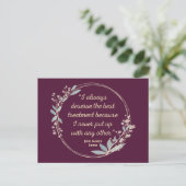 Emma By Jane Austen Quote II - Cute Style Briefkaart (Staand voorkant)