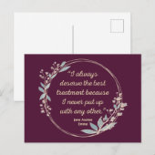 Emma By Jane Austen Quote II - Cute Style Briefkaart (Voorkant / Achterkant)