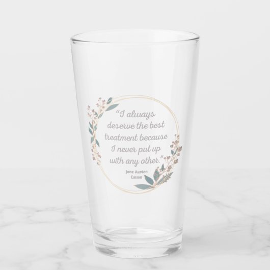 Emma By Jane Austen Quote II - Cute Style Glas (Voorkant)