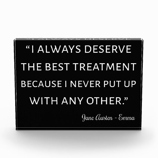 Emma by Jane Austen Quote II Fotoblokken (Voorkant)
