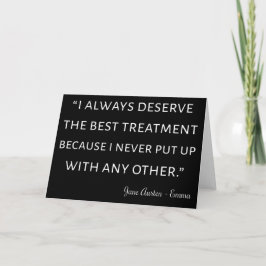 Emma by Jane Austen Quote II Kaart