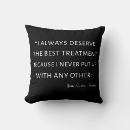 Emma by Jane Austen Quote II Kussen