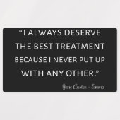 Emma by Jane Austen Quote II Labels (Design 2)